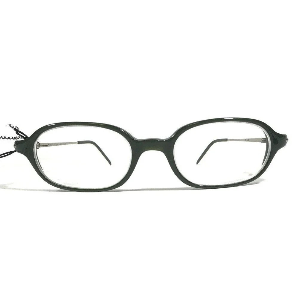 Oliver Peoples Eyeglasses Frames OP-542 Olive Green Silver Round Oval 45-20-120
